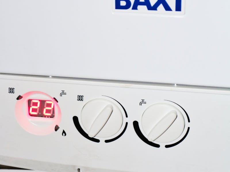 Residential heating system boiler and piping for central heat